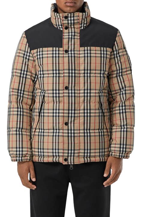 burberry beige down jacket|burberry down jacket men's.